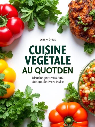 Couverture du livre 'Cuisine Végétale au Quotidien'.