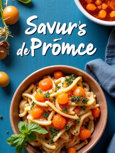 Couverture du livre de cuisine 'Saveurs de Provence'.